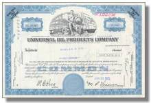 UOP (Universal Oil Products) Inc Stock Certificates