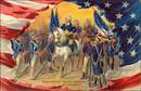 Washington Taking Command of the Army Post Card