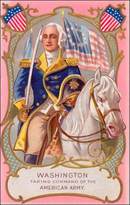 Washington Taking Command of the American Army Post Card 1910