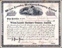 Wilson Laundry Machinery Company, Limited 1888 - Pennsylvania