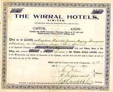 Wirral Hotels - 1922 UK