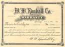 W.W. Kimball Piano Company 1908 - 1910