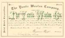 Yantic Woolen Company 1895 - Norwich, Connecticut