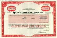 Eastern Air Lines Stock Certificate - Scripophily