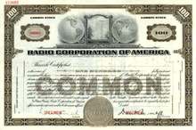 Radio Corporation of America Stock Certificate