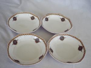 Set of Four Weimar Germany Berry Bowls