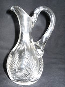 Cut Flint Glass Cruet - Applied Handle