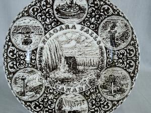 Wood & Sons Ironstone Niagara Falls Plate