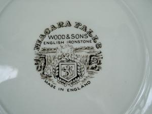 Wood & Sons Ironstone Niagara Falls Plate