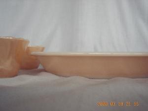 Set of Fire King Peach Lustre/Copper Tint