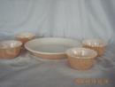 Set of Fire King Peach Lustre/Copper Tint