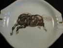 Cool Porcelain Bucking Bronco Ashtray