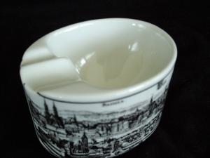 German Souvenir Duet Cigar & Cigarette Ashtray