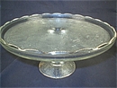Jeannette Harp Pattern Pedestal Cake Plate