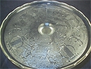 Jeannette Harp Pattern Pedestal Cake Plate