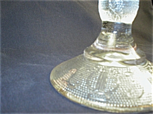 Jeannette Harp Pattern Pedestal Cake Plate