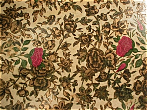 Lacquer or Paper Mache Chintz Bowl