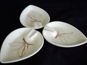 Three California Pottery Stacking Ashtrays