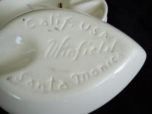 Three California Pottery Stacking Ashtrays