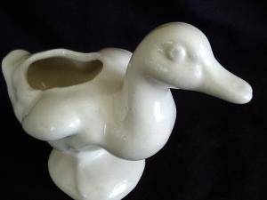 Adorable Brush McCoy Duck Planter
