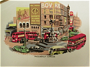 1975 Piccadilly Circus Plate * Royal Falcon Ware