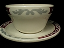 Syracuse China Embassy Pattern Boullion Cup and Matching Saucer