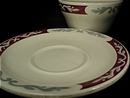 Syracuse China Embassy Pattern Boullion Cup and Matching Saucer