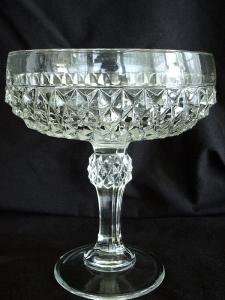 Indiana Glass Diamond Point Comote