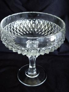 Indiana Glass Diamond Point Comote
