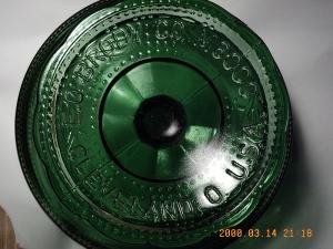Vintage Green Pedestal Bowl/Compote