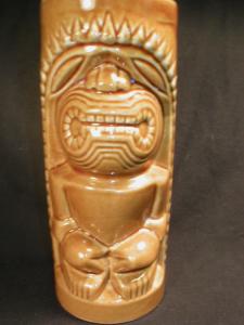 Interresting Tiki Cup or Vase