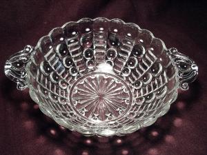 Ball and Rib Pattern Two Handled Bowl