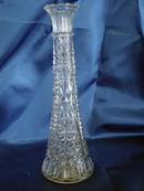 Thousand Line Stars & Bars Crystal Bud Vase