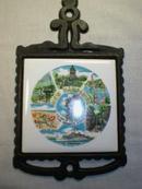 Souvenir Cast Iron & Tile Trivet New Hampshire