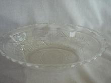 Sandwich Glass Oval Serving Bowl