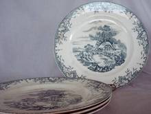 Staffordshire Crown Clarence Dinner Plate-Rare