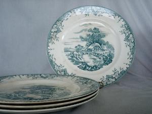 Staffordshire Crown Clarence Dinner Plate-Rare