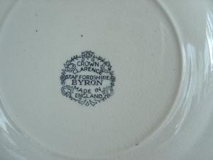 Staffordshire Crown Clarence Dinner Plate-Rare