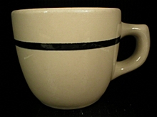 Sterling China Company Black Line Restaurant Coffee Cup