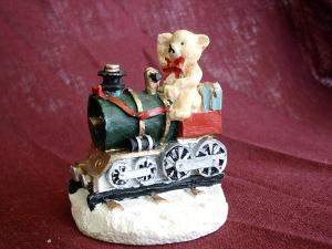 Teddy Bear on a Train