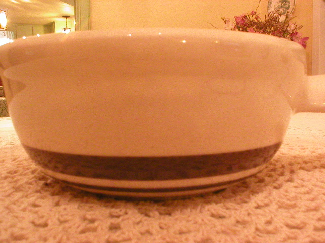 McCoy Pottery Handled Cassarole Bowl or Skillet