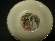 Crooksville Courting Couple Dessert Bowl