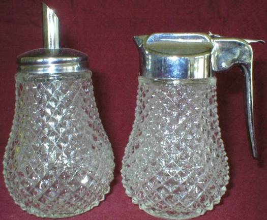 Diamond Point Sugar and Drip Cut Creamer