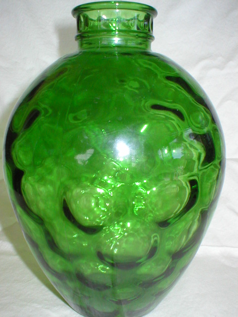 Emerald Green Wheaton Honeycomb Pattern Bottle