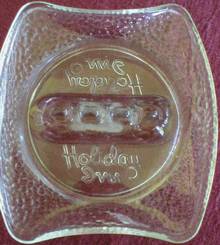 Old Deco Style Holiday Inn Glass Ashtray