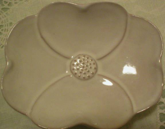 Frankoma Pottery Flower Soap Dish