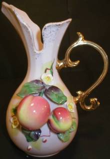 Lefton China Fruit Pitcher Vase