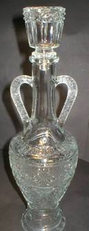 Very Nice Glass Decanter - Fleur-De-Lis