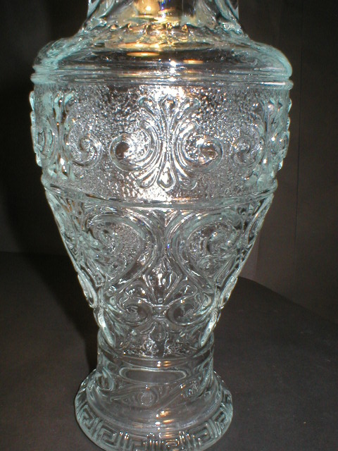 Very Nice Glass Decanter - Fleur-De-Lis