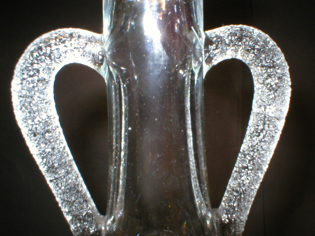 Very Nice Glass Decanter - Fleur-De-Lis